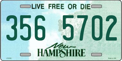 NH license plate 3565702