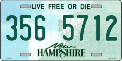 NH license plate 3565712