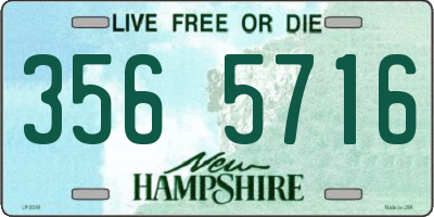 NH license plate 3565716