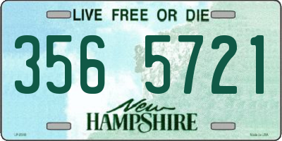 NH license plate 3565721