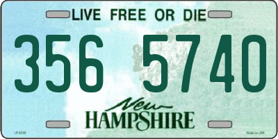 NH license plate 3565740