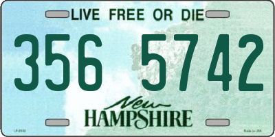 NH license plate 3565742