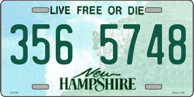 NH license plate 3565748