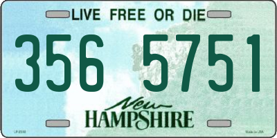 NH license plate 3565751