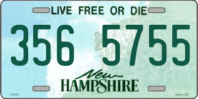 NH license plate 3565755