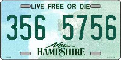 NH license plate 3565756