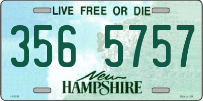 NH license plate 3565757