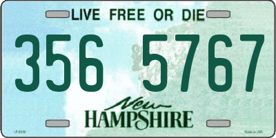NH license plate 3565767