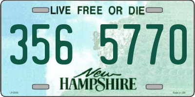 NH license plate 3565770