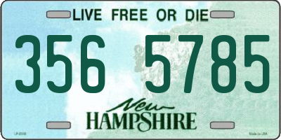 NH license plate 3565785