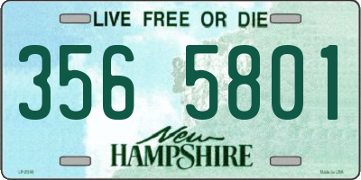 NH license plate 3565801