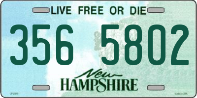 NH license plate 3565802