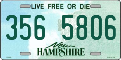 NH license plate 3565806