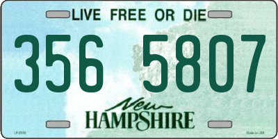 NH license plate 3565807