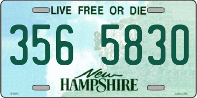 NH license plate 3565830