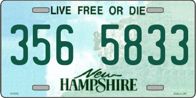 NH license plate 3565833