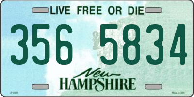 NH license plate 3565834