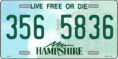 NH license plate 3565836