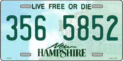 NH license plate 3565852