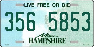 NH license plate 3565853