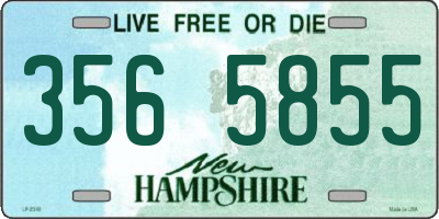 NH license plate 3565855