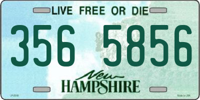 NH license plate 3565856