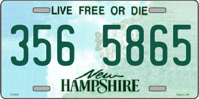 NH license plate 3565865