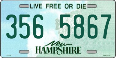 NH license plate 3565867
