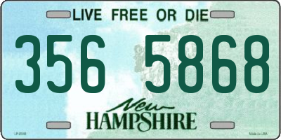 NH license plate 3565868