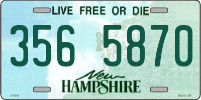 NH license plate 3565870
