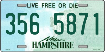 NH license plate 3565871