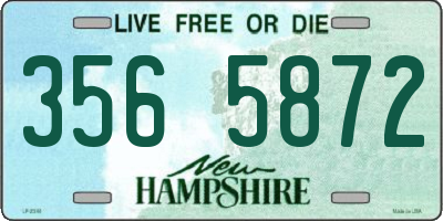NH license plate 3565872