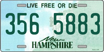 NH license plate 3565883