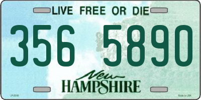 NH license plate 3565890