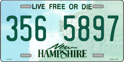 NH license plate 3565897