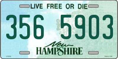 NH license plate 3565903