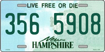 NH license plate 3565908