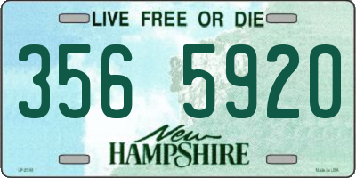 NH license plate 3565920