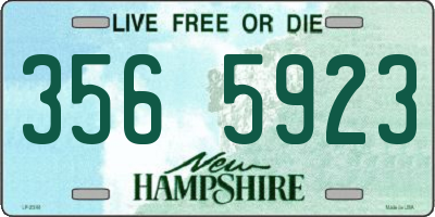 NH license plate 3565923