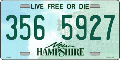 NH license plate 3565927
