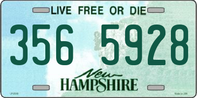 NH license plate 3565928