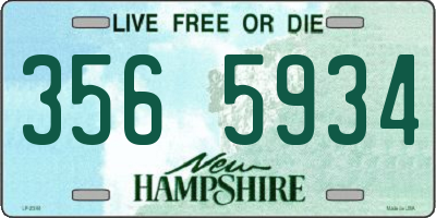 NH license plate 3565934