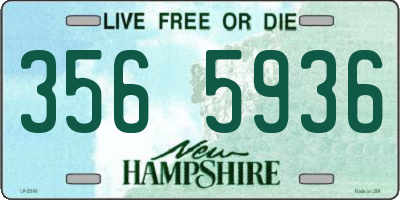 NH license plate 3565936
