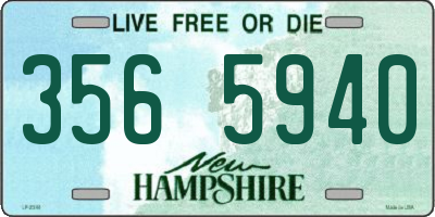 NH license plate 3565940