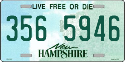 NH license plate 3565946