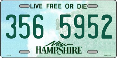 NH license plate 3565952