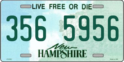NH license plate 3565956