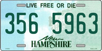 NH license plate 3565963