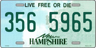 NH license plate 3565965