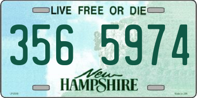 NH license plate 3565974
